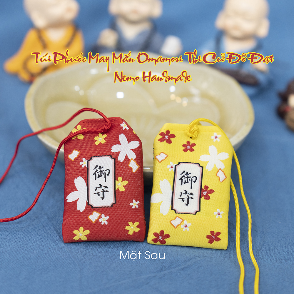 Túi Phước Omamori Thi Cử Đỗ Đạt, Kèm Quà Tặng Nemo Handmade - OMHT2M