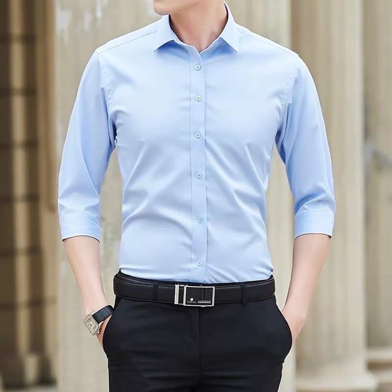 [HCM](hot 2021)ÁO SOMI NAM TRƠN TAY DÀI HÀNG CHUẨN SHOP CỰC ĐẸP SIÊU HOT MẪU MỚI 2020 THỜI TRANG CAO CẤP LULY FASHION H5002