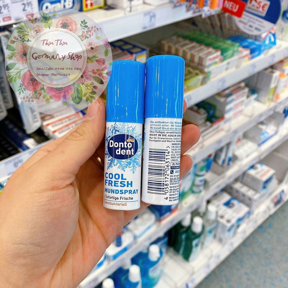Xịt thơm miệng Dontodent Đức