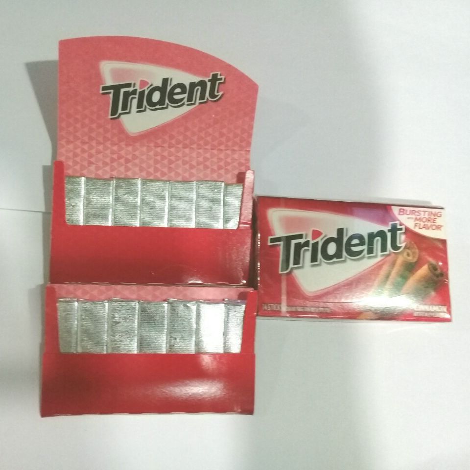 Combo 5 vĩ Kẹo singum Trident nhập khẩu Mỹ - Date T6/2024