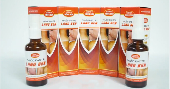 Xịt Thảo Dược Lang Ben Hắc Lào Hồng Sơn