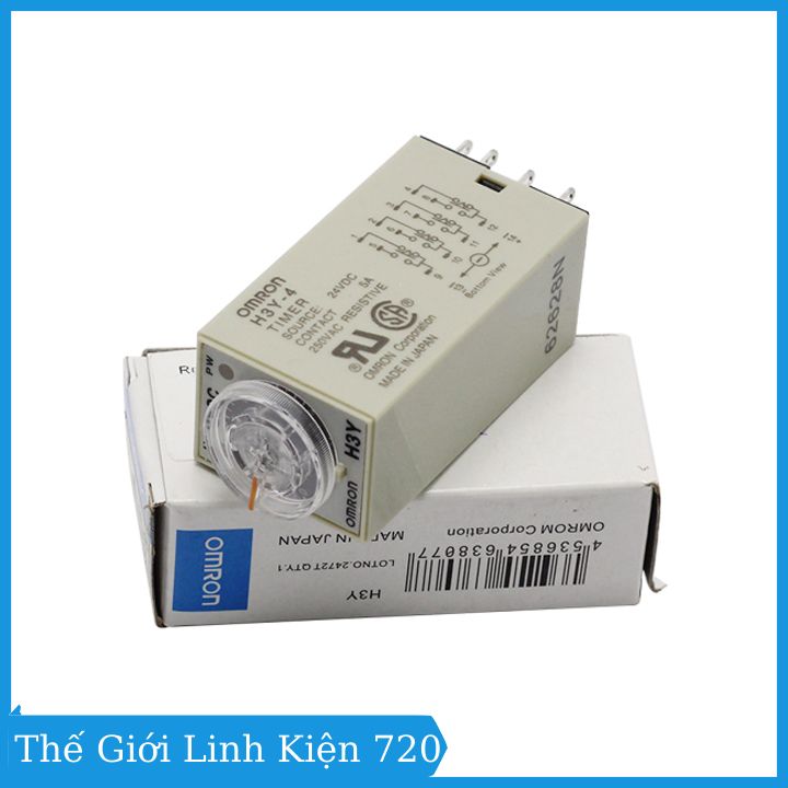 Relay thời gian timer omron H3Y-4 14p 24v