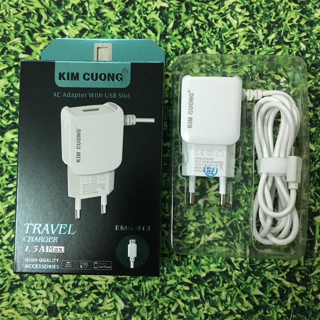 [HCM]Bộ Sạc liền dây android Kim Cương KMG-813