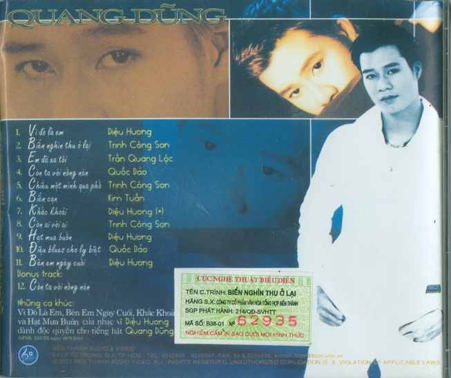 bộ 6 đĩa cd quang dũng 2