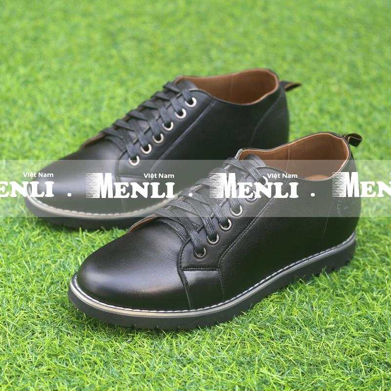 [DA BÒ] Giày công sở nam MENLI TCLZ14 tăng chiều cao 6.5cm.
