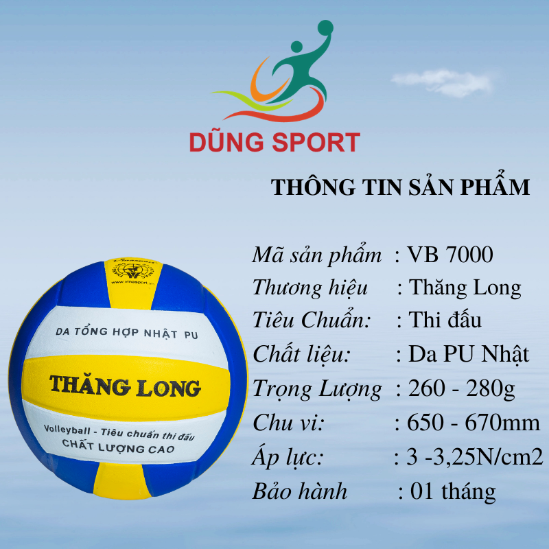 Bóng Chuyền Thăng Long VB7000 Chính Hãng