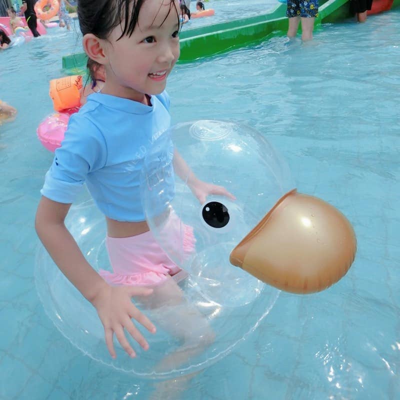Phao bơi vịt trong suốt