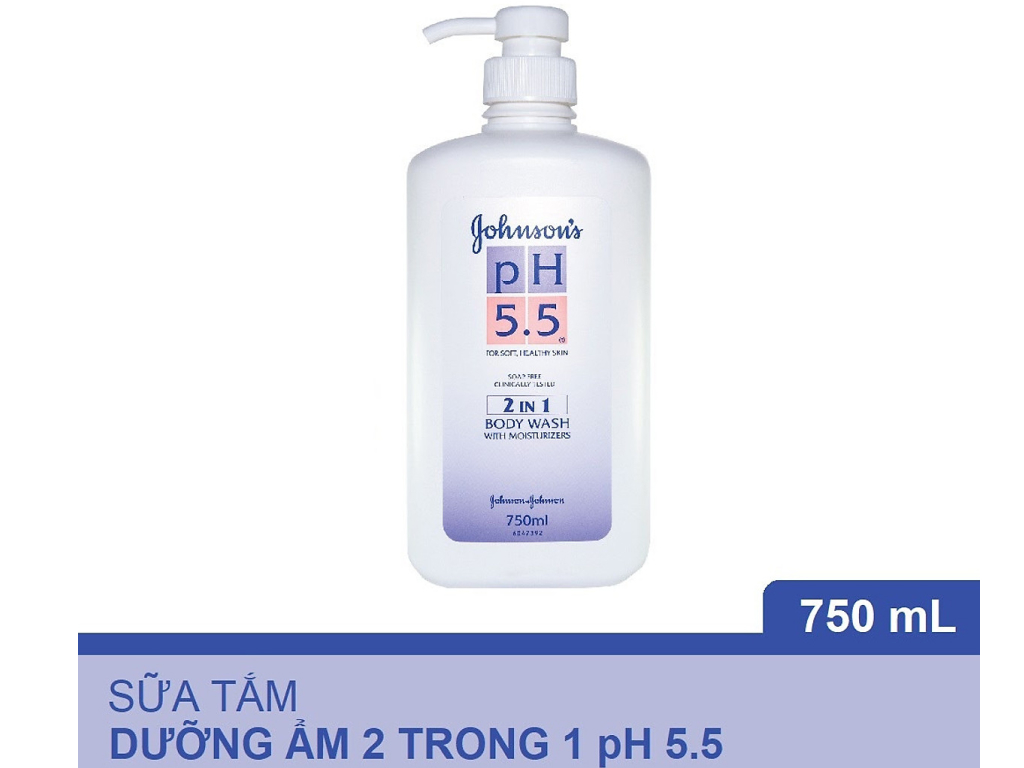 Sữa tắm Johnson s pH 5.5 dưỡng thể dầu hạnh nhân 750ml