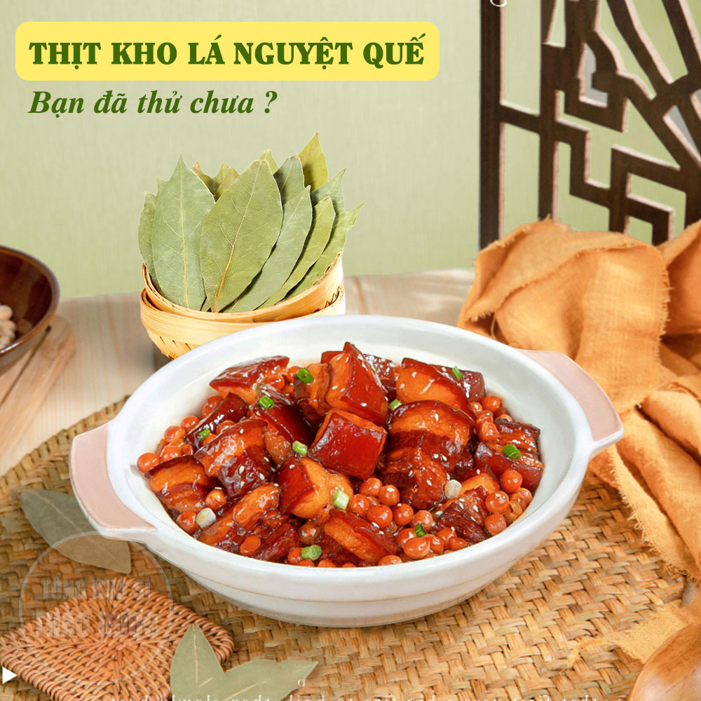 Lá nguyệt quế 50g, lá thơm, bay leaf, gia vị nấu ăn, trang trí, xông nhà, khử mùi, tốt cho tiêu hóa
