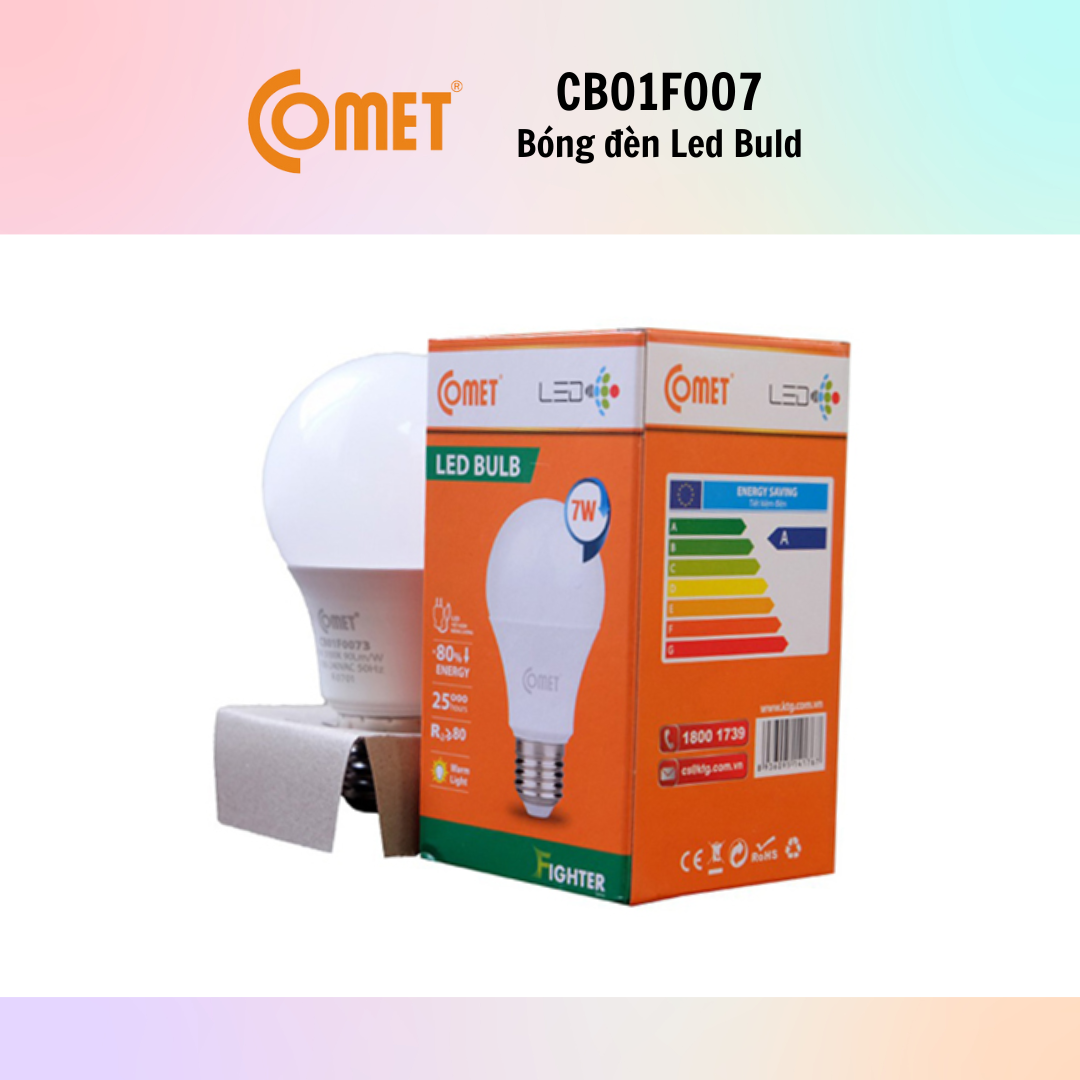 Bóng Đèn LED Bulb COMET CB01F003/CB01F005/CB01F007 [3W/5W/7W] - Hàng Chính Hãng