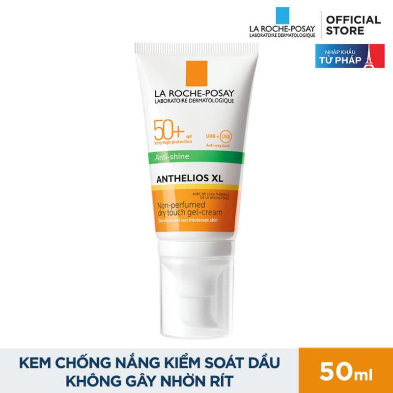 Kem chống nắng giúp kiểm soát bóng nhờn và bảo vệ da trước tác hại của tia UVB & UVA SPF 50+ La Roche Posay Anthelios Dry Touch  50ML nhập khẩu