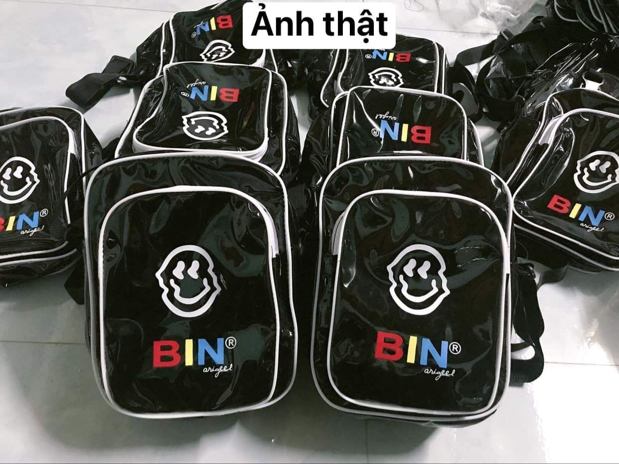 TÚI ĐEO CHÉO BIN RININAL MẶT CƯỜI DA BÓNG