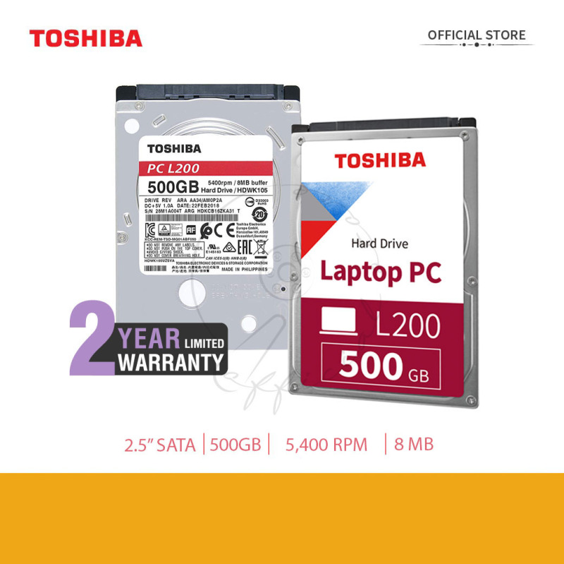 Bảng giá Ổ Cứng Gắn Trong Toshiba L200 500GB Laptop chính hãng Phong Vũ