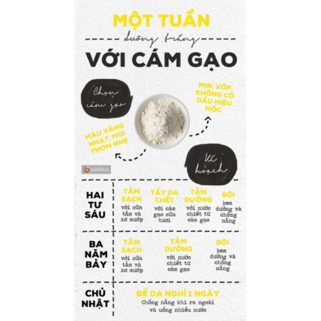 [SALE] 1kg Cám gạo sữa non Organic handmade