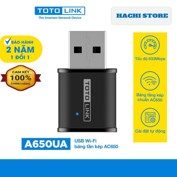 Bảng giá [HCM]USB Wi-Fi chuẩn AC 650Mbps băng tần kép TOTOLINK - A650USM - Hàng phân phối chính hãng Phong Vũ