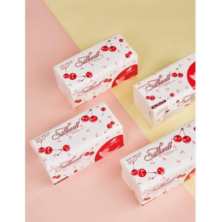 Khăn giấy ăn lụa rút 280 tờ silk well siêu mêm mại