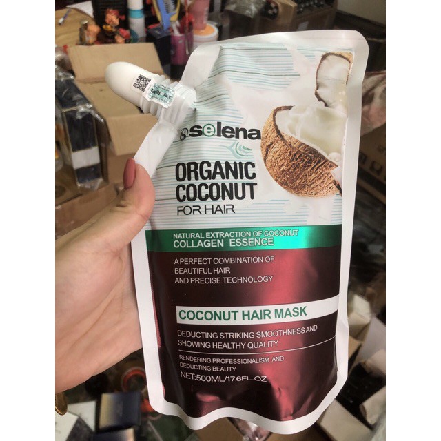 [SIÊU RẺ] [CHÍNH HÃNG] HẤP TÓC HƯƠNG DỪA ORGANIC COCONUT 500ML