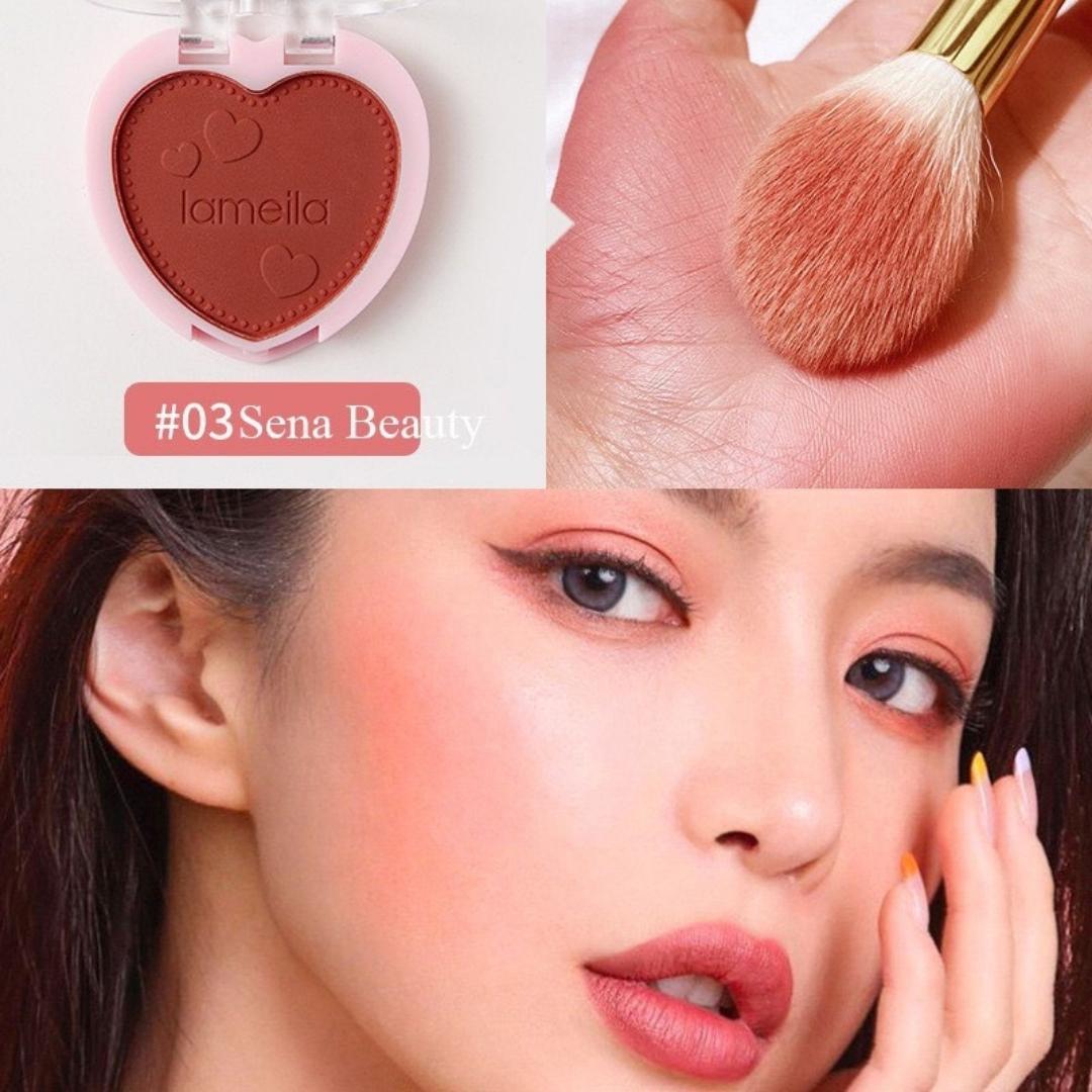 Phấn má hồng trái tim Lameila cực xinh