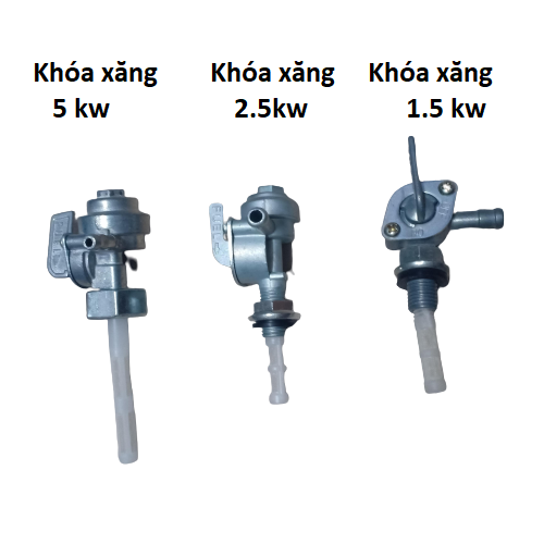 Khóa xăng máy phát điện từ 1.5kw đến 5kw
