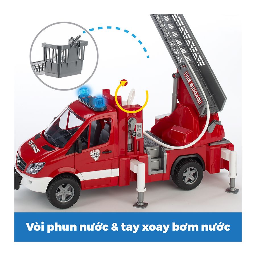 Xe Cứu Hỏa Thang Xoay Mercedes-Benz BRU02532
