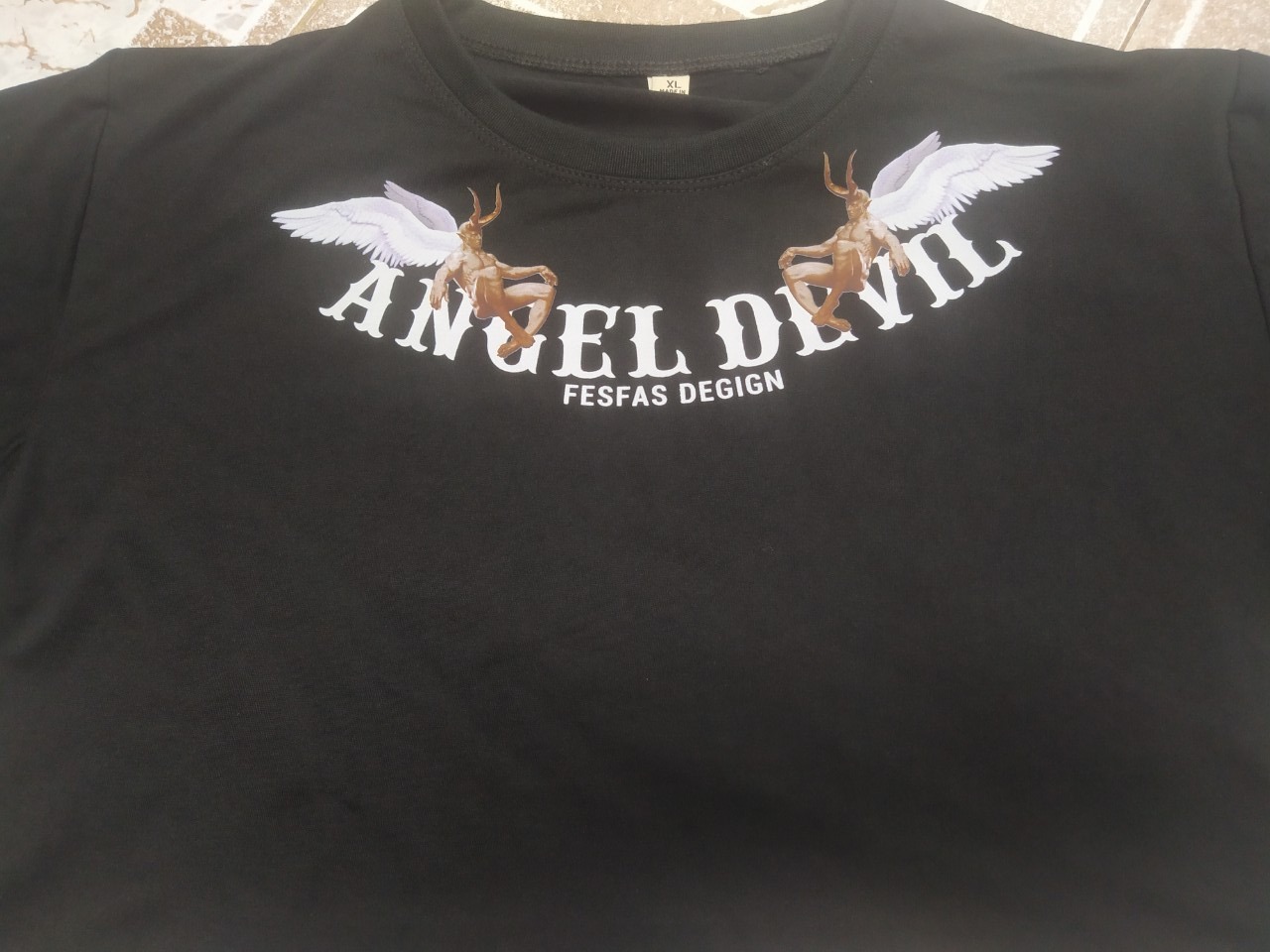 Áo thun TAY NGẮN Angel Devil (TAY LỠ IB)