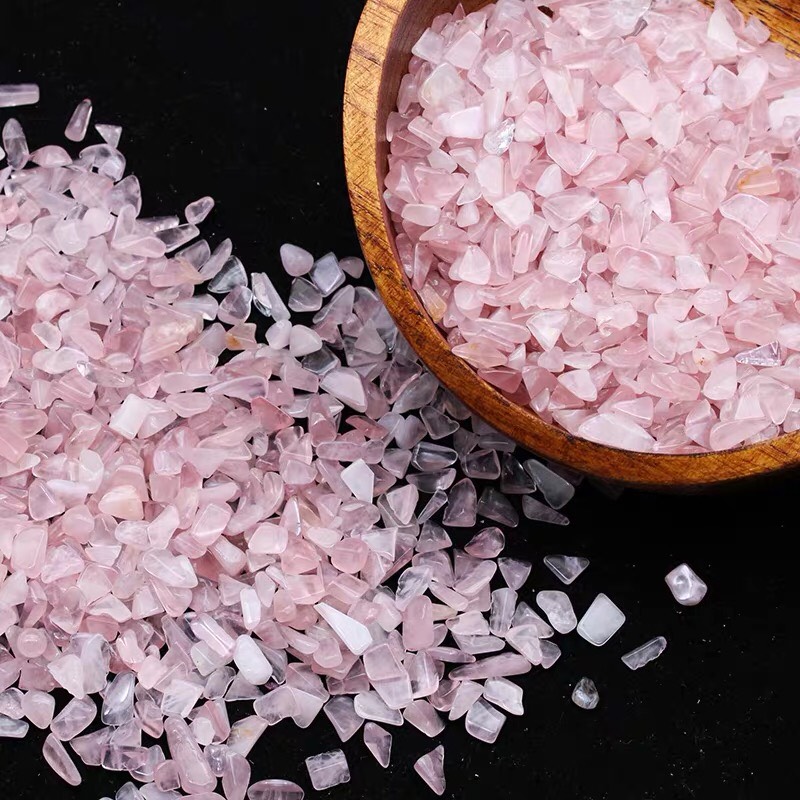50g Đá thạch anh hồng vụn tự nhiên 100%