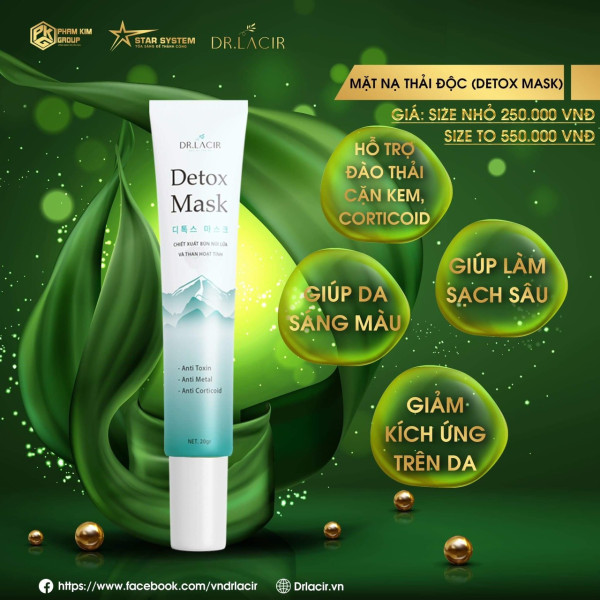 Detox Mask Mặt Nạ Thải Độc Da Dr Lacir 20gram