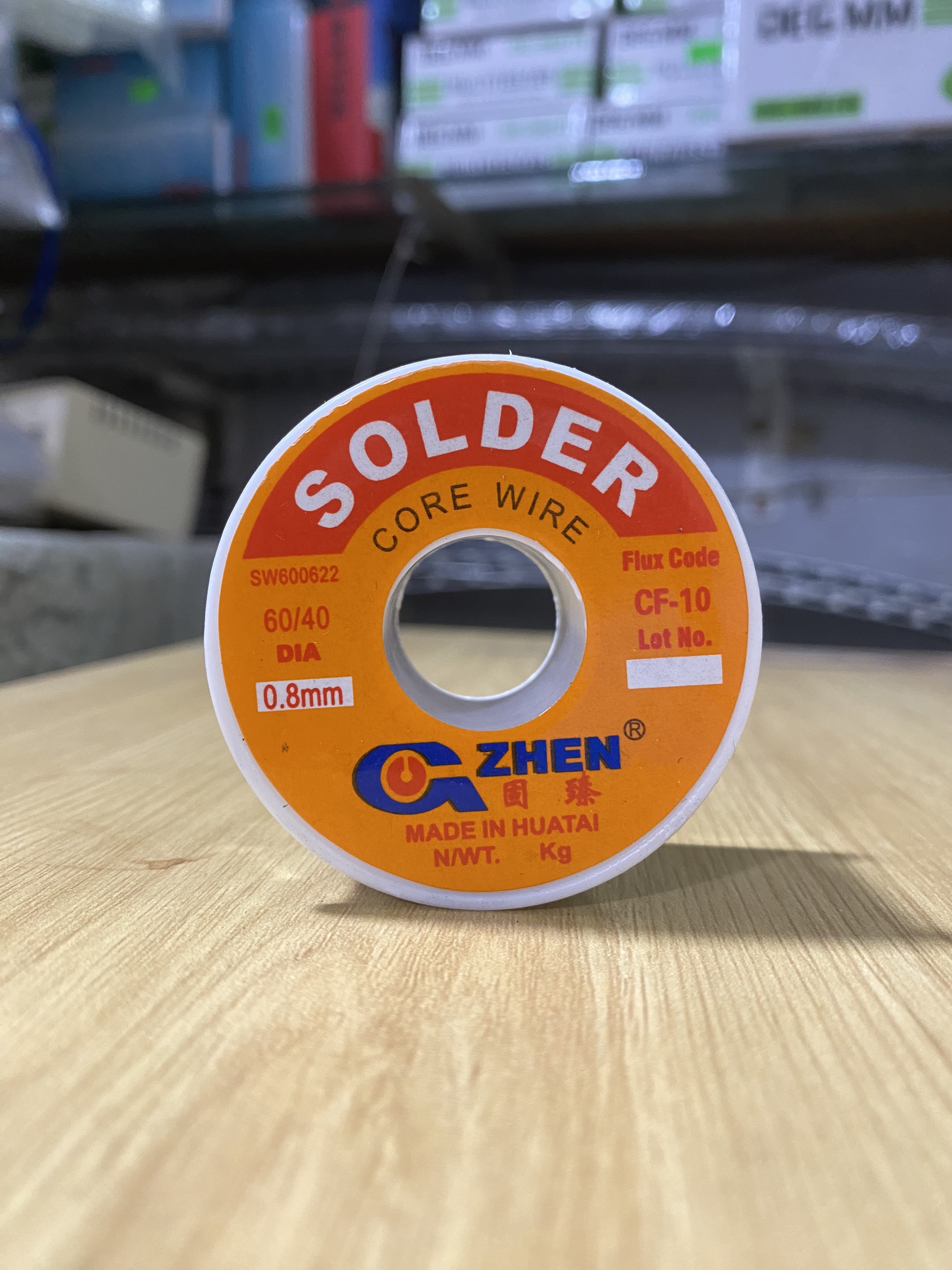 Chì hàn (thiếc hàn) Zhen 0.8mm loại tốt 100G