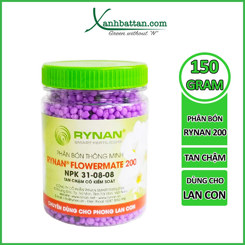 Phân Bón Tan Chậm Cho Lan Rynan Flowermate 200 Dạng Thông Minh