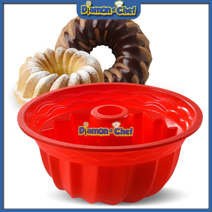 Khuôn Silicon Chiffon Nướng làm Bánh/Làm Thạch/Làm Pudding 23cm