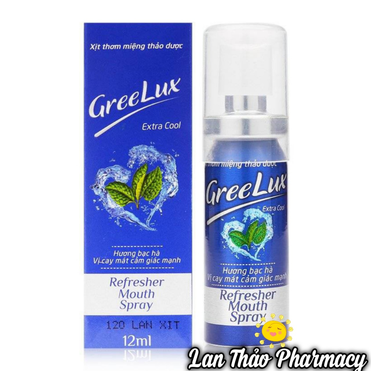Xịt thơm miệng thảo dược greelux 12ml chính hãng