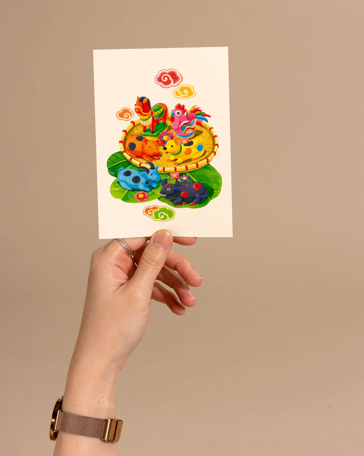 Postcard mẫu Tò He