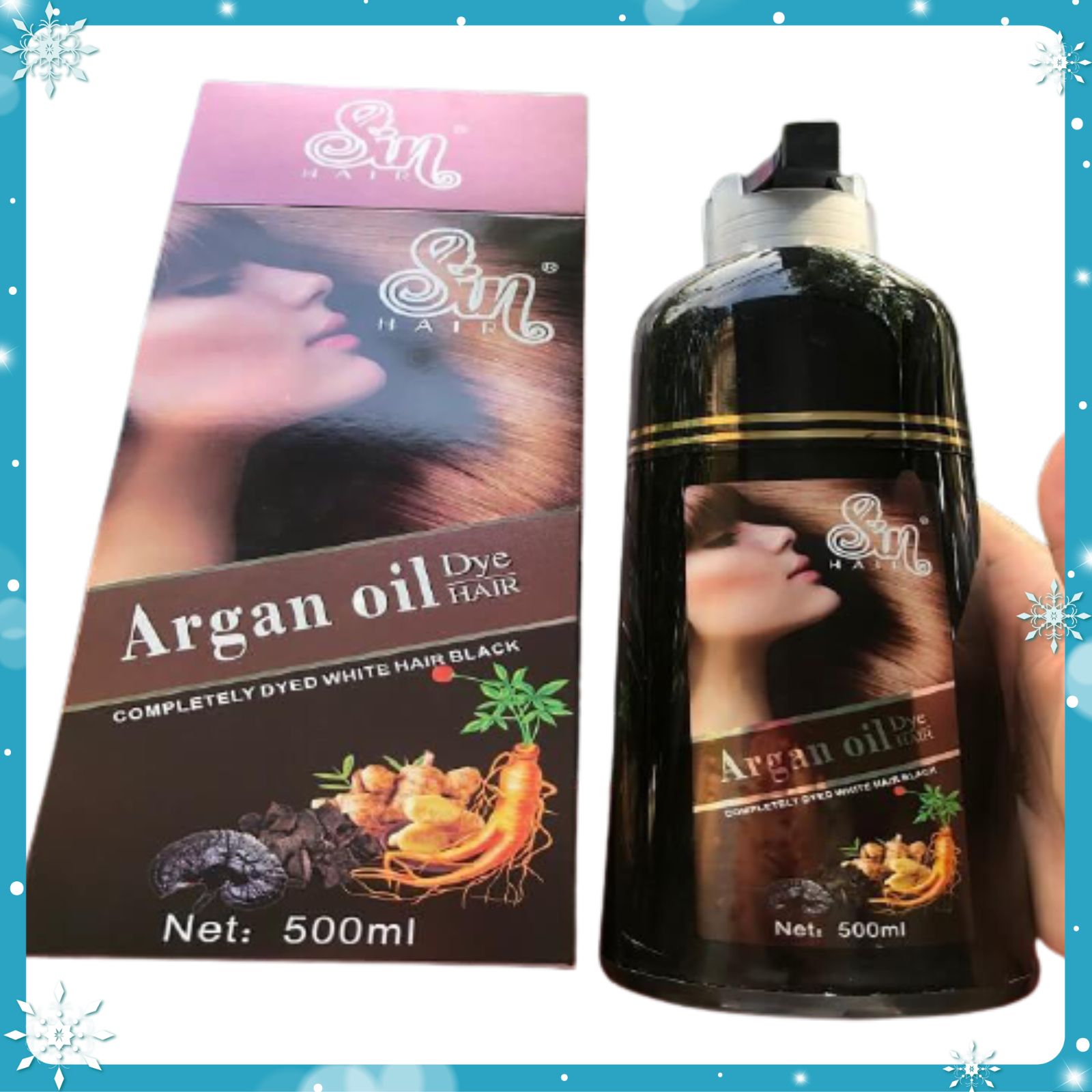 Dầu gội phủ bạc nhân sâm SIN HAIR Nhật Bản