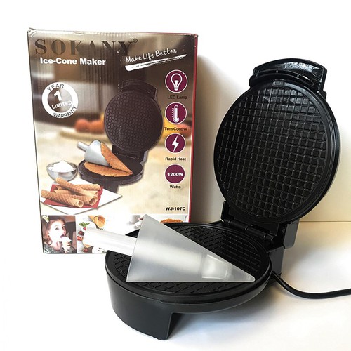 Máy làm vỏ ốc quế vỏ kem Sokany(Ice cream cone maker)