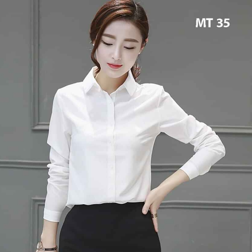 [HCM]Áo sơ mi nữ công sở thanh lịch Chất vải đẹp không nhăn không xù