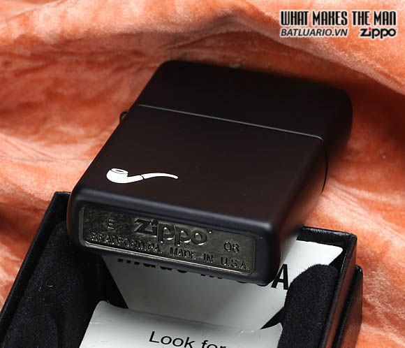 Bật lửa Zippo 218PL – Zippo Black Matte Pipe