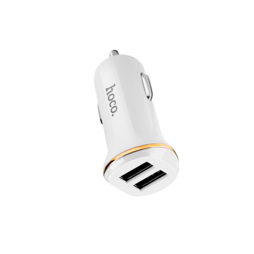 Cốc sạc nhanh xe hơi 2 cổng USB 2.1A Hoco Z1