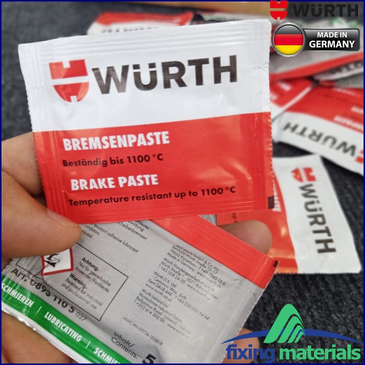 [HCM]Mỡ tra má phanh WURTH Brake Paste SX Đức 5.5g