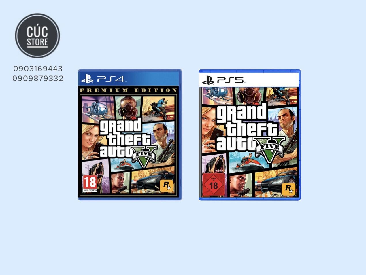 Ps4 / Ps5 Game Disc: Grand Theft Auto V (Gta 5)