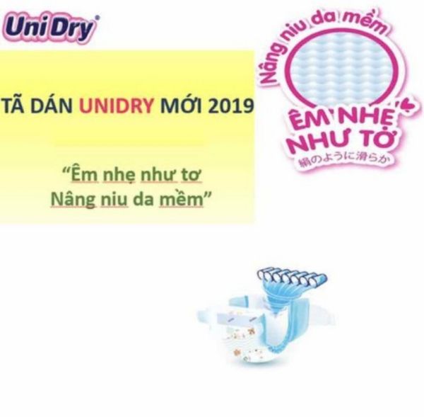 Combo 2 bịt tã dán Unidry mẫu mơi S48_ M42 _ L38 _ XL34 miếng