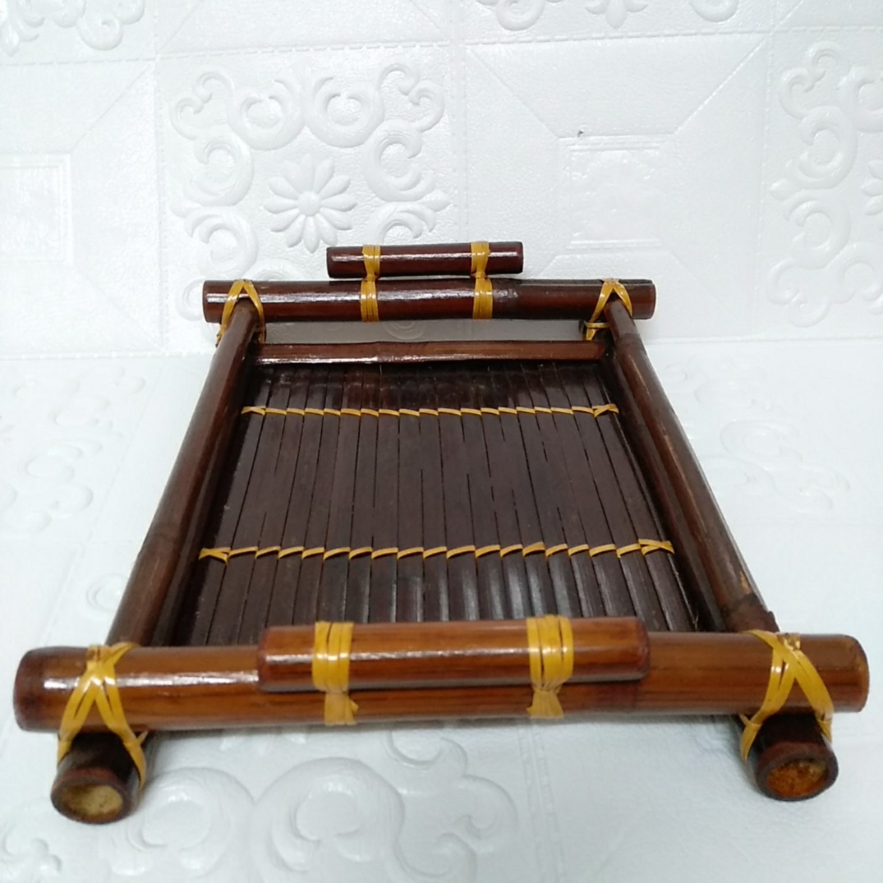 Khay trà tre 35 x 25 cm cao cấp
