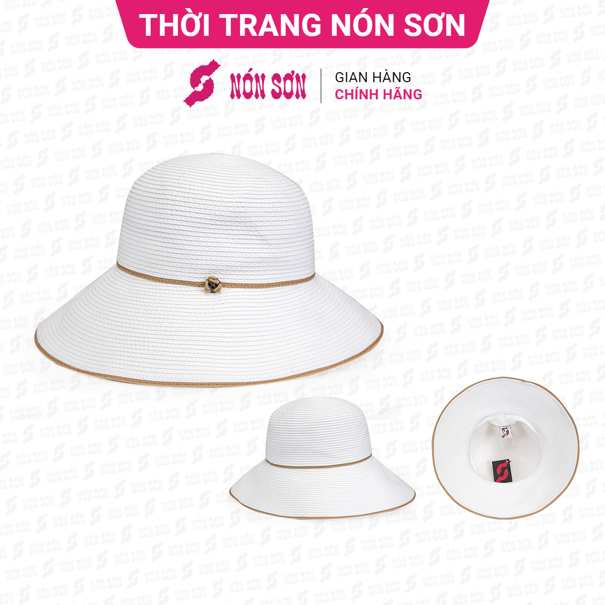 Mũ vành thời trang nón sơn xh001-85-tr2