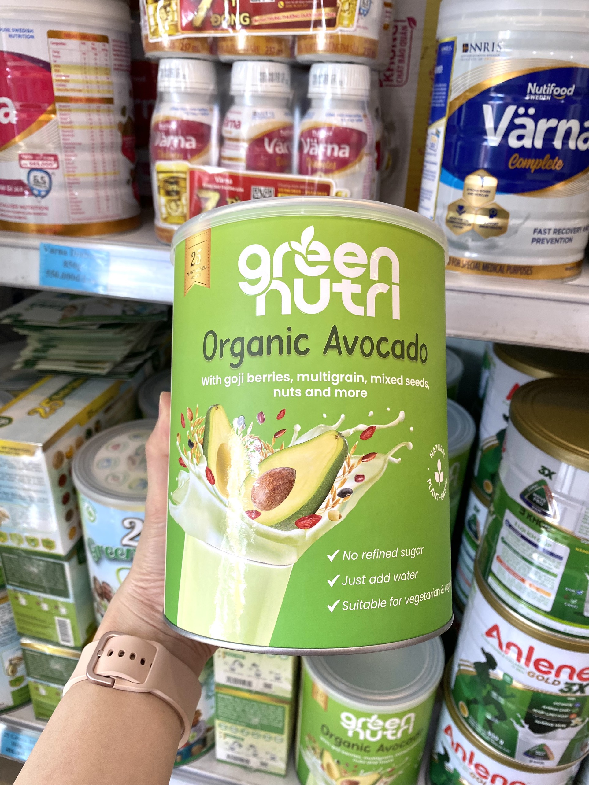 Sữa Hạt 25 Green Nutri Organic Avocado Lon 750g