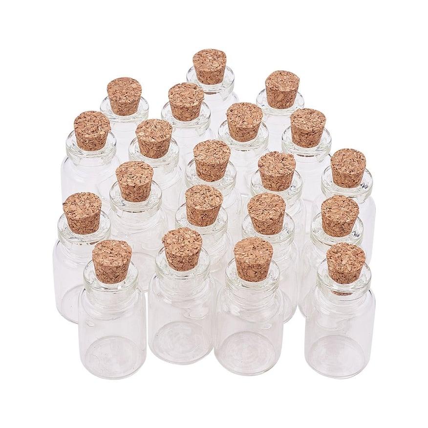 [HCM]Bịch 20 lọ ước thủy tinh nút gỗ.