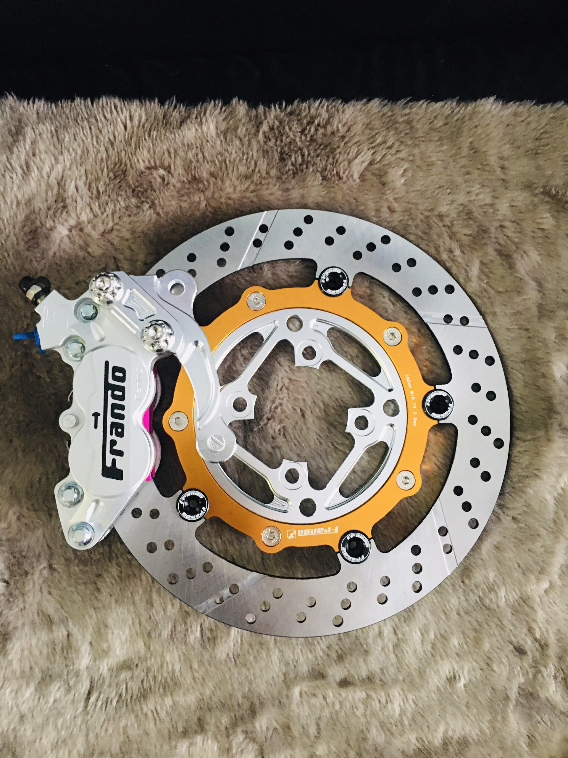 Combo heo+pát+đĩa sirius gắn đĩa 260mm đi heo 4piston