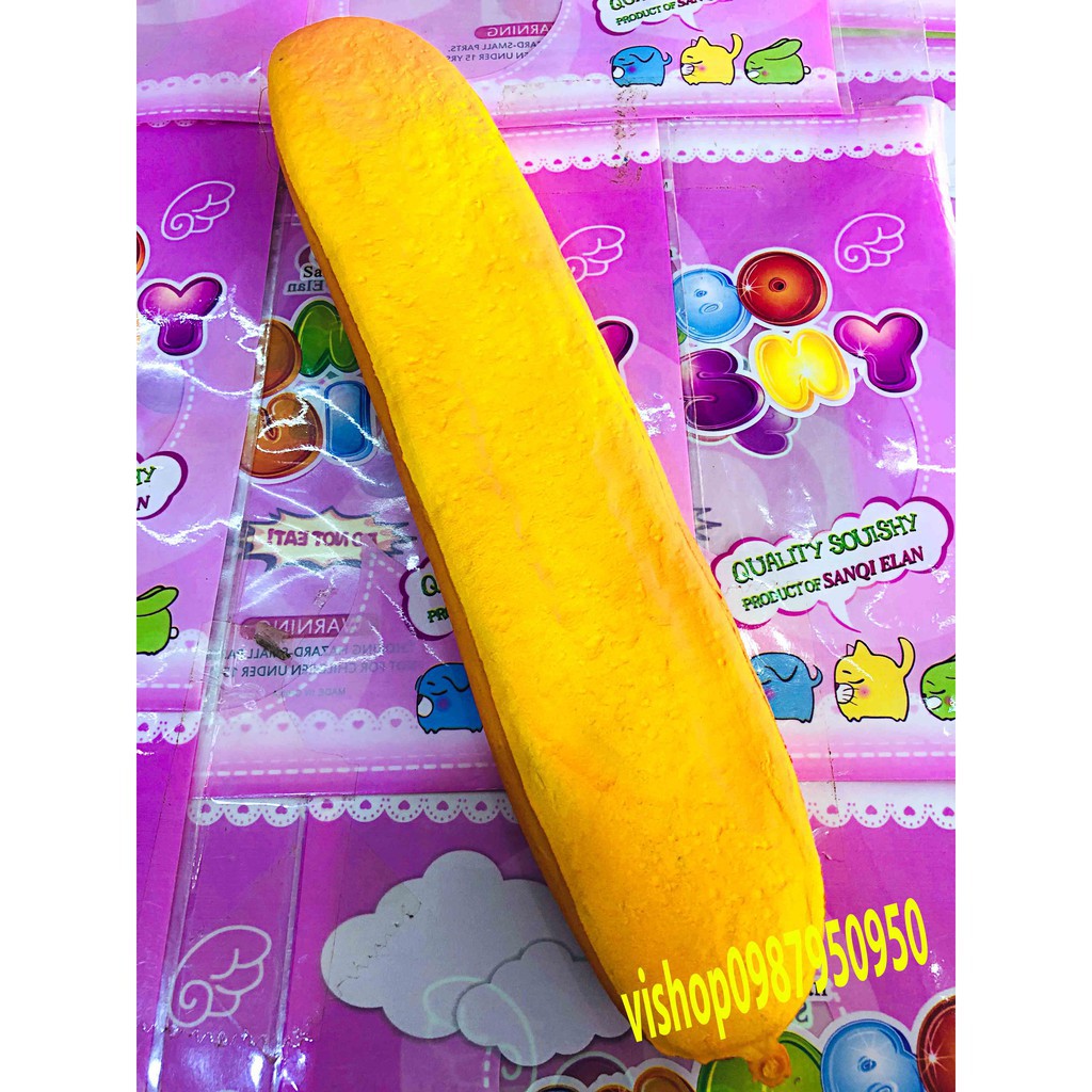 Đồ Chơi Squishy Hình Bánh Mì Pháp dài 30cm