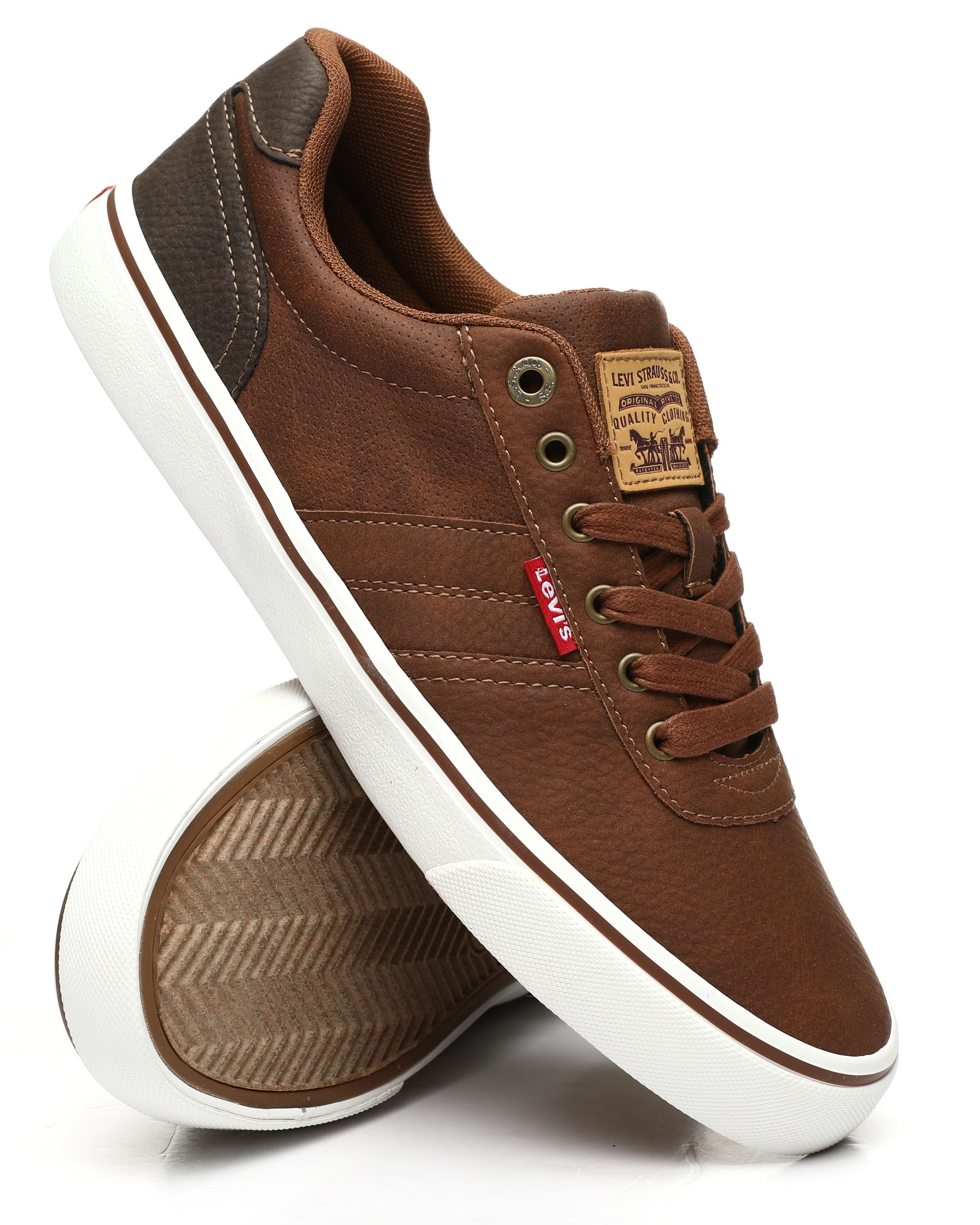 [HCM]Giày Nam Levis Miles Tumbled Wax/TAN Sneakers