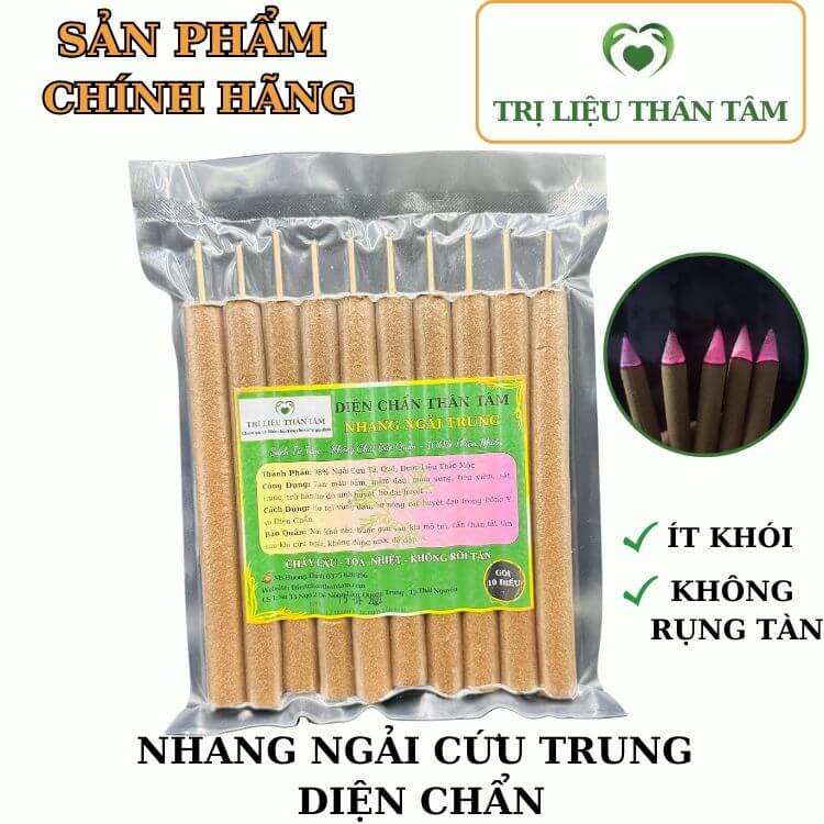 Nhang Ngải Cứu Trung Hội Quán Diện Chẩn 100% Tự Nhiên ( điếu ngải diện chẩn)