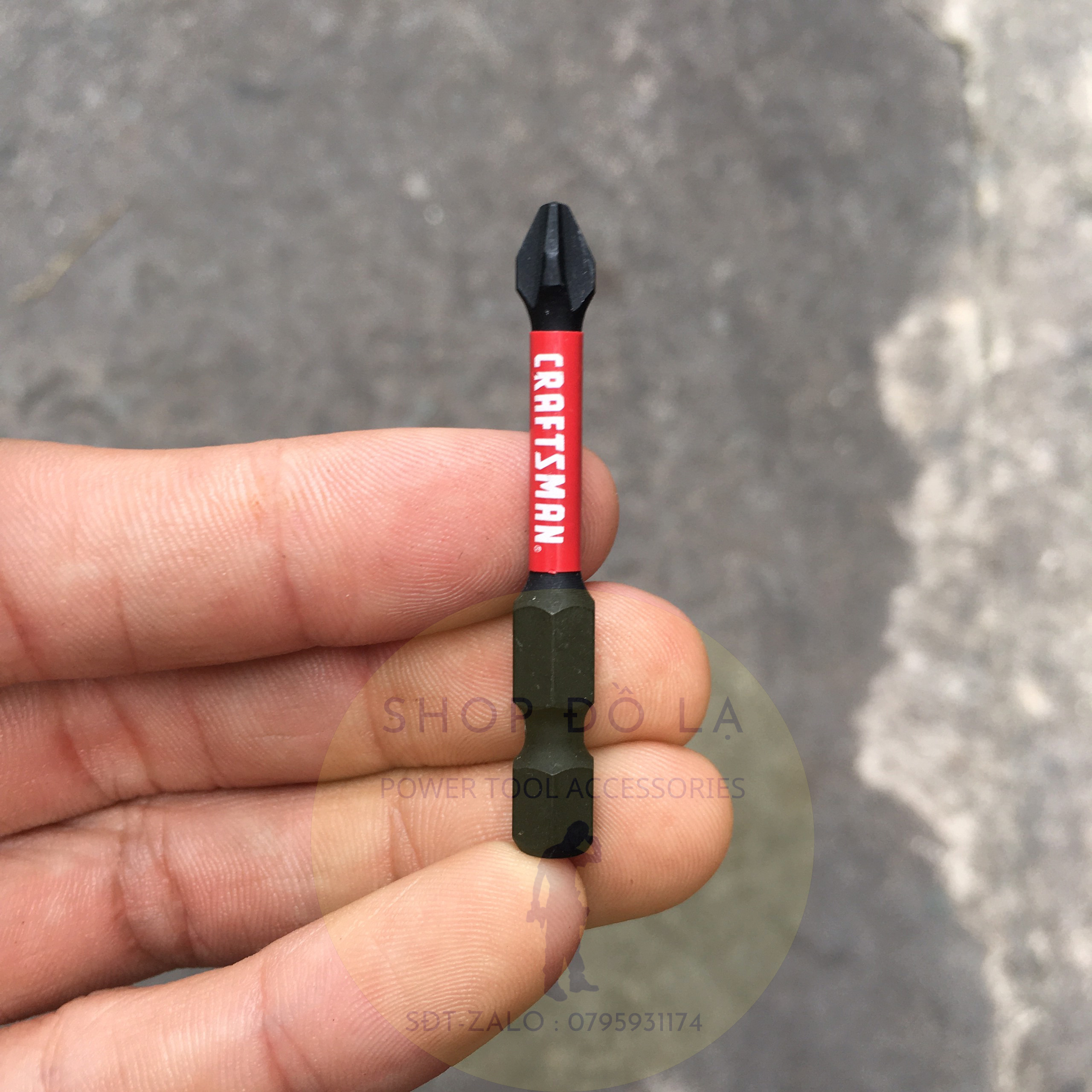 [HCM]Mũi Vít Bake CRAFTSMAN PH2 Dài 50mm Màu Đen Tem Đỏ