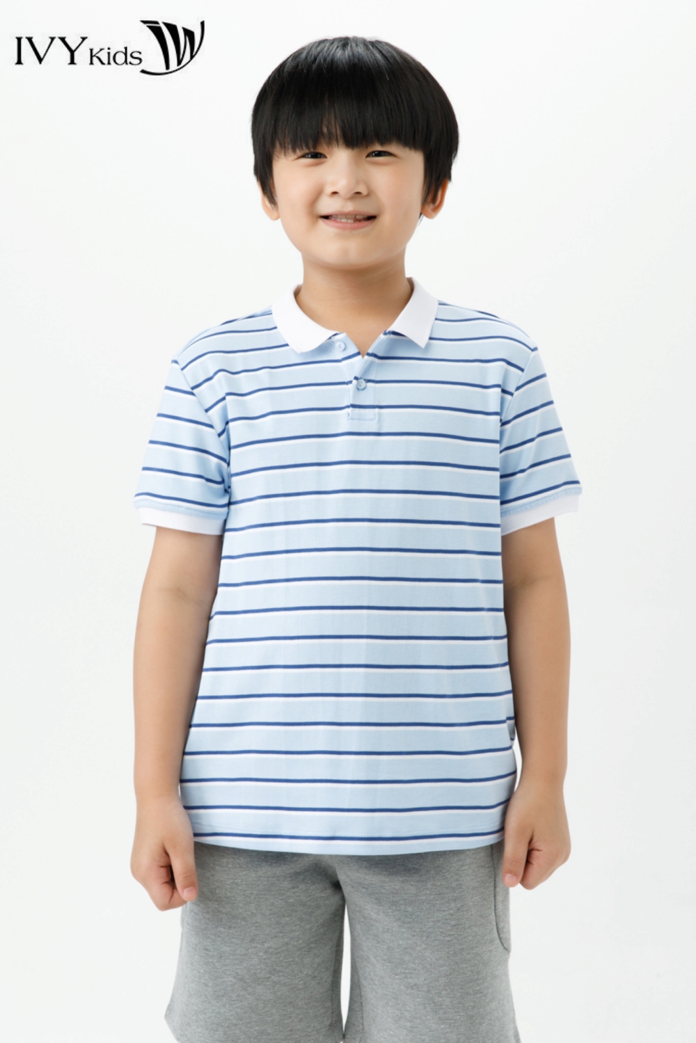 [CHỈ 15.1 - MUA 3 GIẢM THÊM 15%] Áo polo kẻ ngang IVY moda MS 57K1483